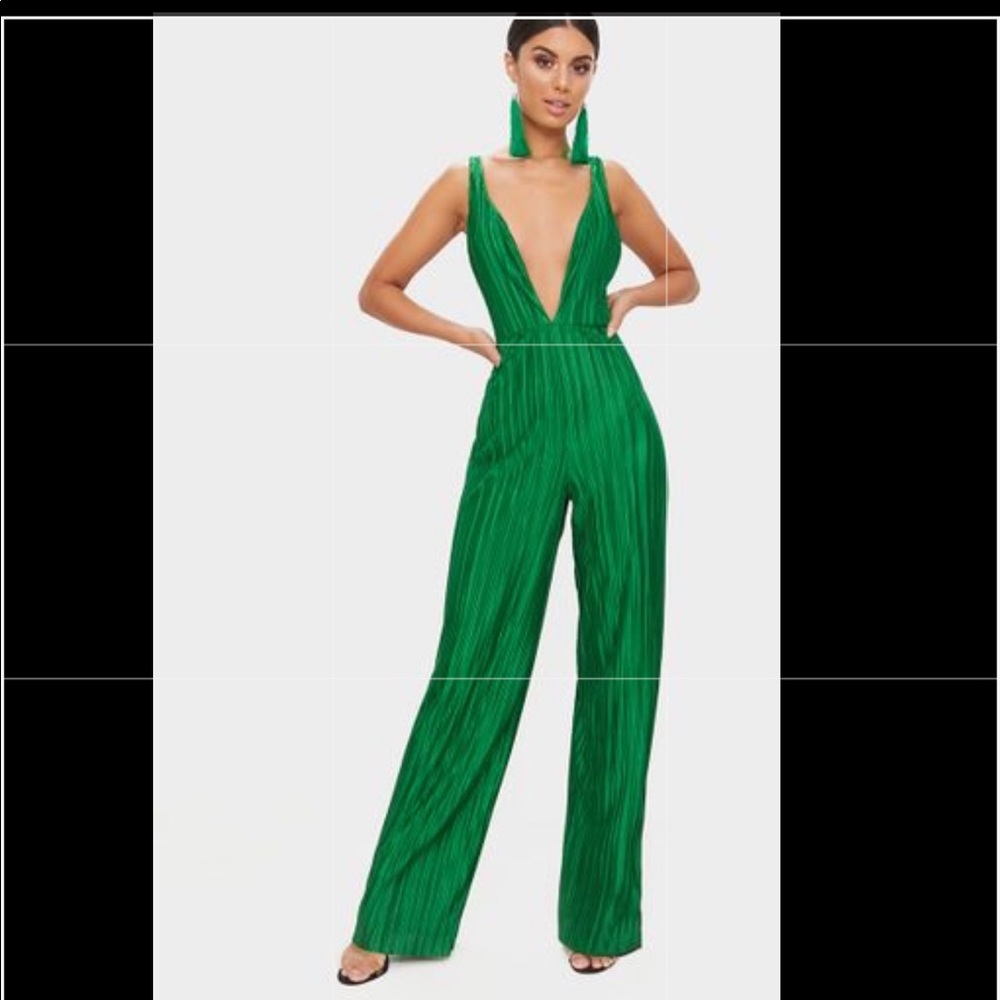 Emerald green jumpsuit